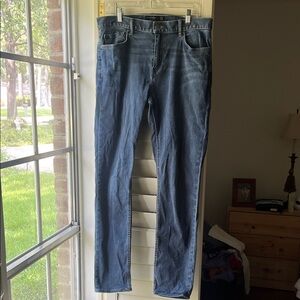 Men’s Banana Republic Athletic Fit 33x34 Slim Jeans in Deep Blue